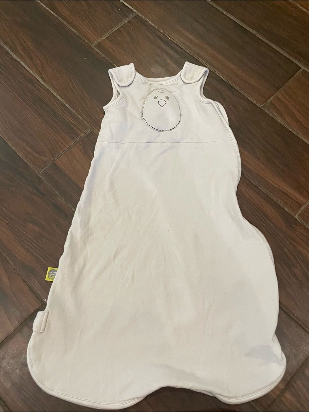 Nested Bean Gray Weighted Sleep Sack SZ M 6-12 Months